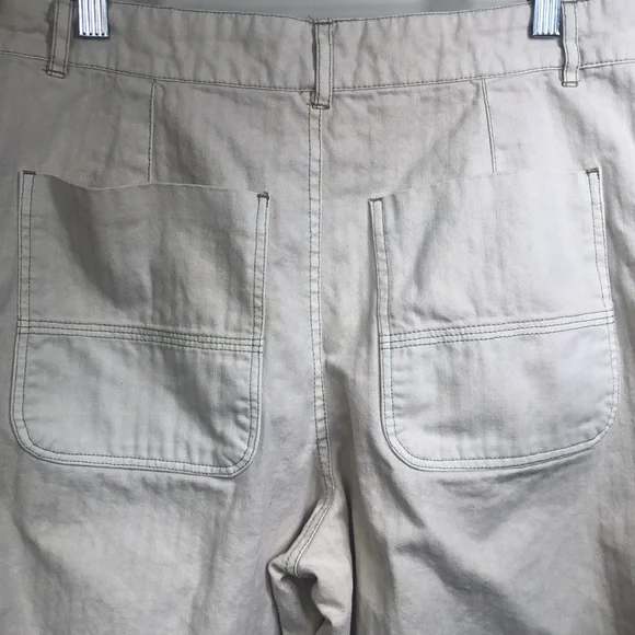 Free People cropped wide leg high waisted utility pants! - Picture 6 of 9